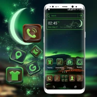 Green Aurora Launcher Theme
