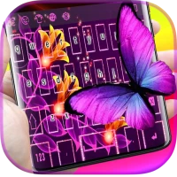 Butterfly and flowers Keyboard