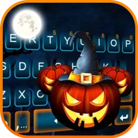Halloween Pumpkins Keyboard Ba