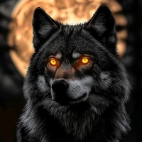 Cosmic Wolf HD Wallpaper