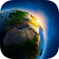 3D Rotating Earth Wallpaper