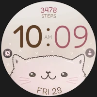 Lovely Cat digital watch face