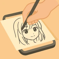 Lightbox draw - tracing paper