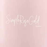 Simple rose gold theme