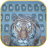 Fierce Snow Tiger Keyboard Bac