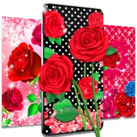 Pink red roses live wallpaper