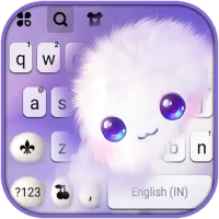 Cute Fluffy Cloud Keyboard Bac