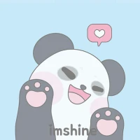 Cute smile panda theme