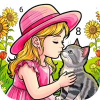 Serene Color: Color by Number