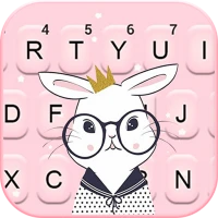 Pink Bunny Keyboard Theme