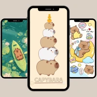 Cute Capybara Wallpaper 4K