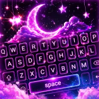 Neon Love Theme: Font Keyboard