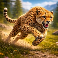 Wild Cheetah Sim: Animal Game
