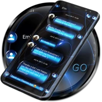 SMS Theme Sphere Blue - black