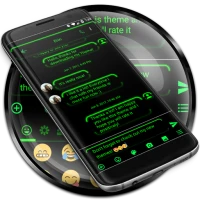 SMS Messages Neon Led Green