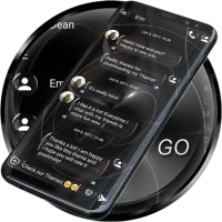 SMS Theme Sphere Black - chat