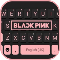 Black Pink Blink Keyboard Back