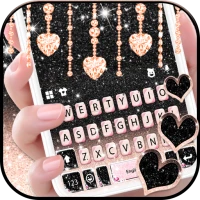 Black Pink Glitter Theme