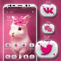 Cute Bunny Launcher Theme