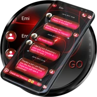 SMS Theme Sphere Red - black