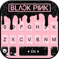 Glitter Black Pink Keyboard Ba