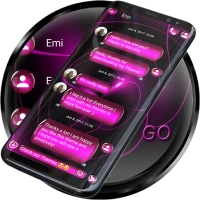 SMS Theme Sphere Pink - chat