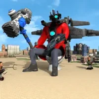 Toilet Rope Monster Game 3D