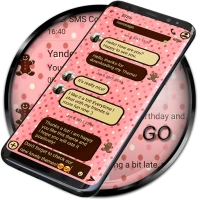 SMS Theme Love Chocolate pink