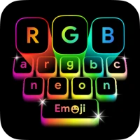 Neon Led Keyboard: Emoji, Font