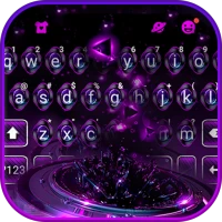 Black Neon Tech Keyboard Theme