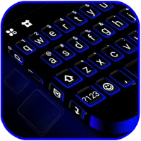 Blue Black Keyboard Theme