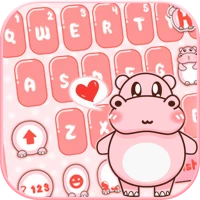 Pink Cute Hippo Theme