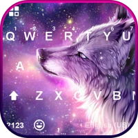 Starry Wolf Keyboard Theme