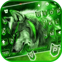 Wild Night Wolf Keyboard Theme