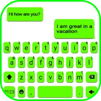 Neon Green Chat Keyboard Theme