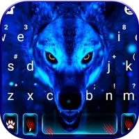 Ice Wolf 3D Keyboard Theme