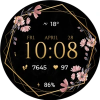 TVV Luxury Flowers Watch Face