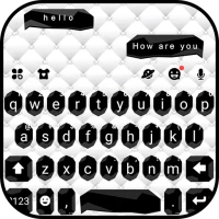 Black White SMS Keyboard Theme