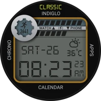 Retro Digital Watch Face