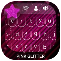 Pink Glitter Keyboard