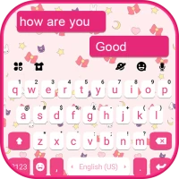 SMS Pink Doodle Keyboard Backg