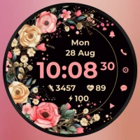 AZ266 Rose Flower Watch Face