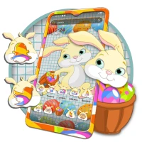 Paper Bunny Launcher Theme