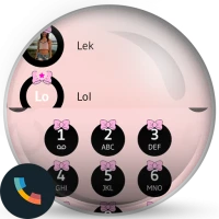 Theme Dialer Ribbon Pink