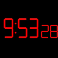 Digital Clock Seconds