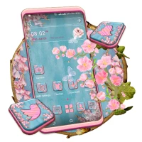 Pink Spring Flowers Theme