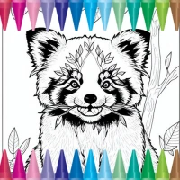 Red Panda Coloring Book