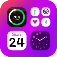 Photo widget: Clock Widgets