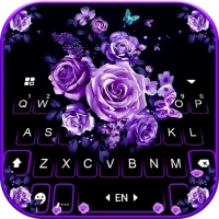 Purple Rose Bouquet Background