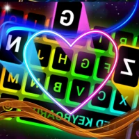 Neon Love Keyboard Theme